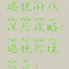 逃脱游戏保险攻略(逃脱险境游戏)